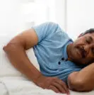 Older man sleeping