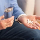 Man taking with prostate cancer taking medication