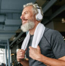 Man on treadmill
